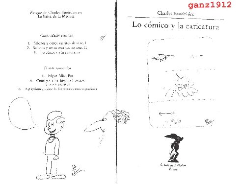 Lo cómico y la caricatura