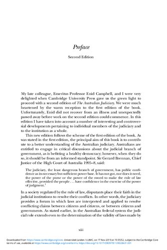 The Australian Judiciary (incomplete)