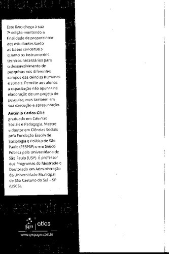 Métodos e Técnicas de Pesquisa Social