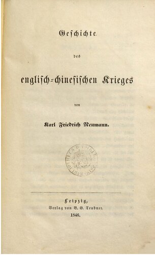 Geschichte des englisch-chinesischen Krieges