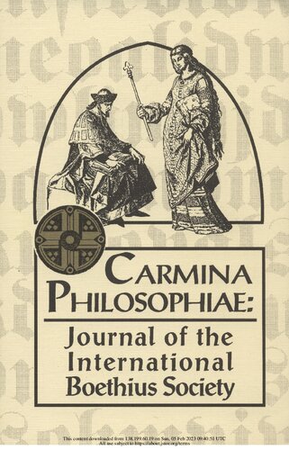 A Critical Edition of a Late Fourteenth Century French Verse Translation of Boethius' De Consolatione Philosophiœ: The Böece de Confort