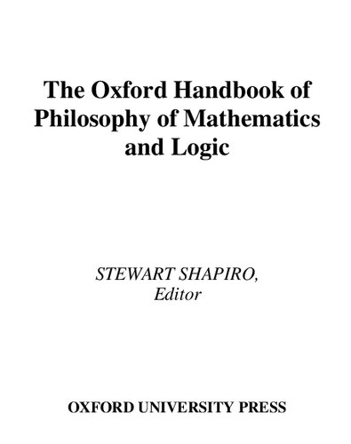 The Oxford Handbook of Philosophy of Mathematics and Logic