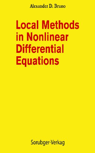 Local methods in nonlinear differential equations