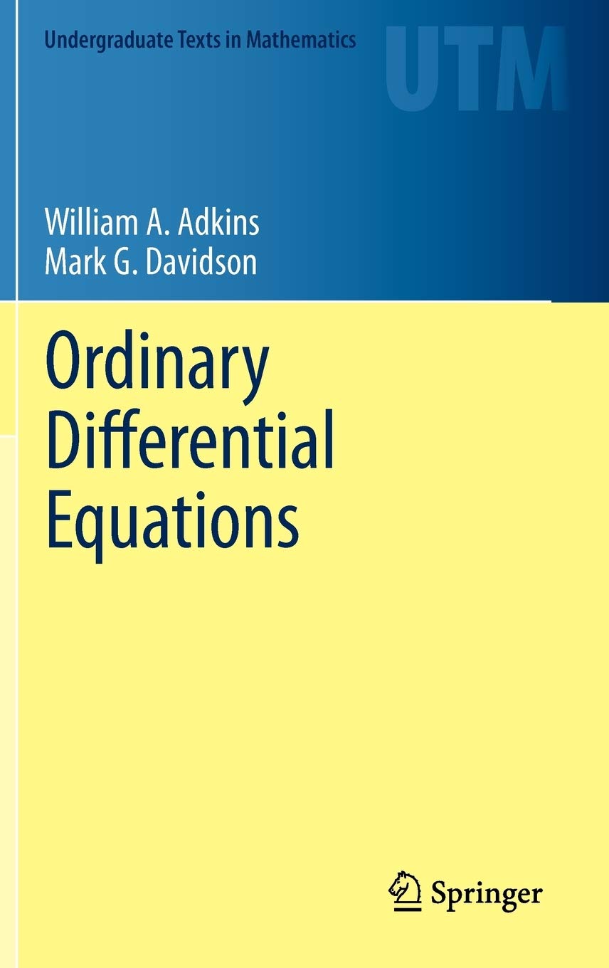 Ordinary Differential Equations  (Instructor Solution Manual, Solutions)