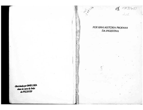 Por uma história profana da Palestina