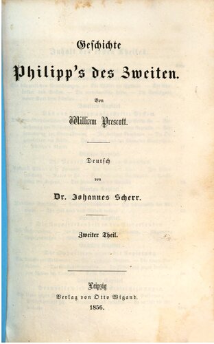 Geschichte Philipps des Zweiten