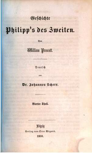 Geschichte Philipps des Zweiten