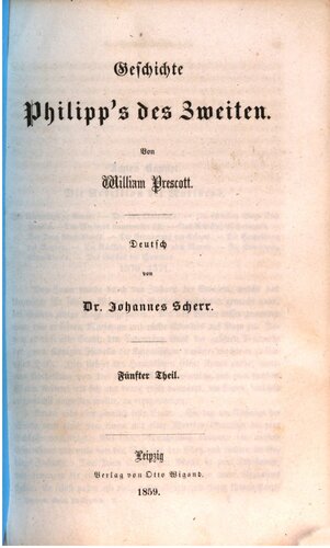 Geschichte Philipps des Zweiten