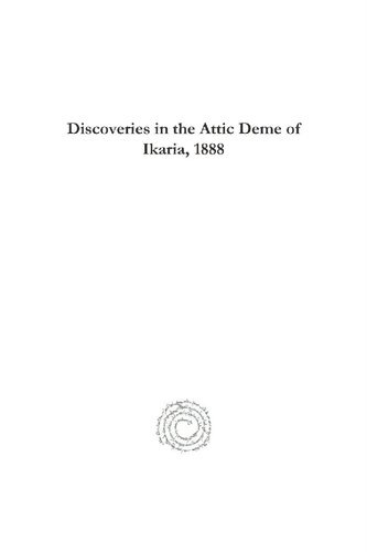 Discoveries in the Attic Derne of Ikaria, 1888