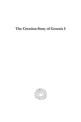 The Creation-Story of Genesis I