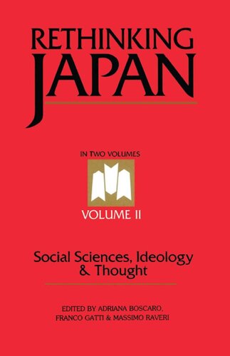 Rethinking Japan Vol 2: Social Sciences, Ideology and Thought