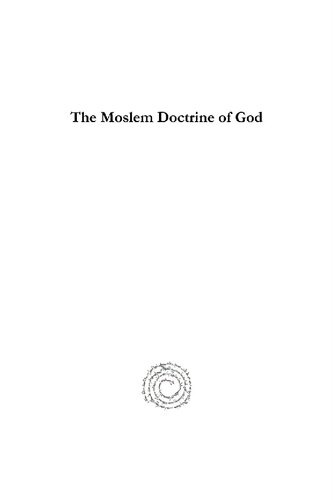 The Moslem Doctrine of God