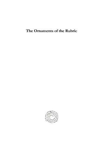 The Ornaments of the Rubric