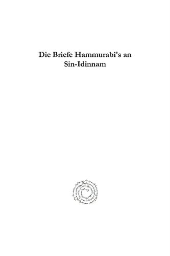 Die Briefe Hammurabi's an Sin-Idinnam
