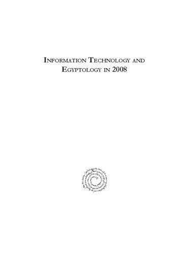 Information Technology and Egyptology in 2008