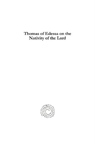 Thomas of Edessa on the Nativity of the Lord