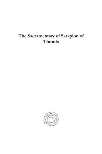 The Sacramentary of Sarapion of Thmuis