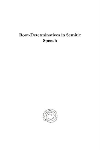 Root-Determinatives in Semitic Speech