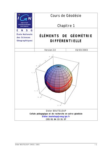 Éléments de géométrie différentielle