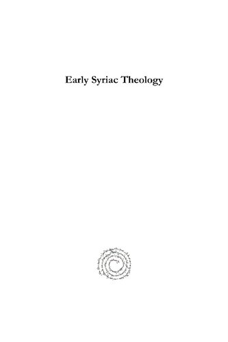 Early Syriac Theology