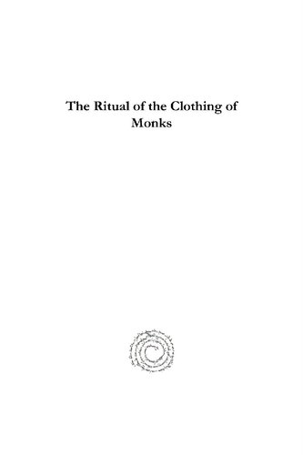 The Ritual of the Clothing of Monks