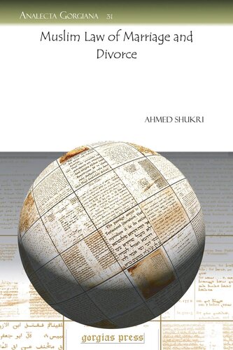 Muslim Law of Marriage and Divorce