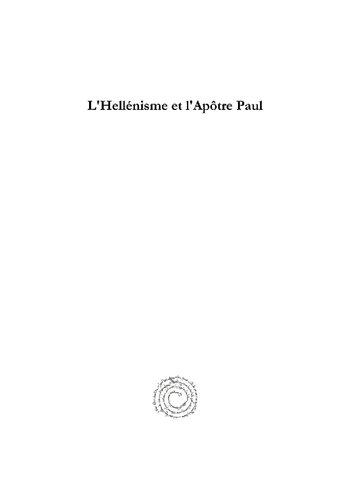 L'Hell�nisme Et l'Ap�tre Paul