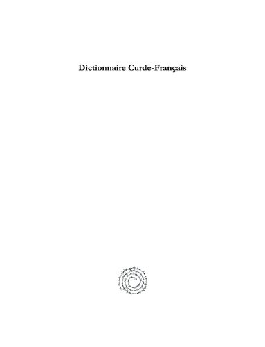 Dictionnaire Curde-Français