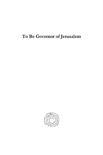 To Be Governor of Jerusalem
