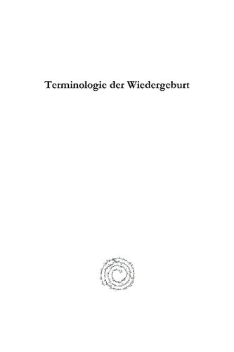 Terminologie Der Wiedergeburt