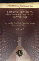 Codices Orientales Bibliothecae Regniae Havniensis