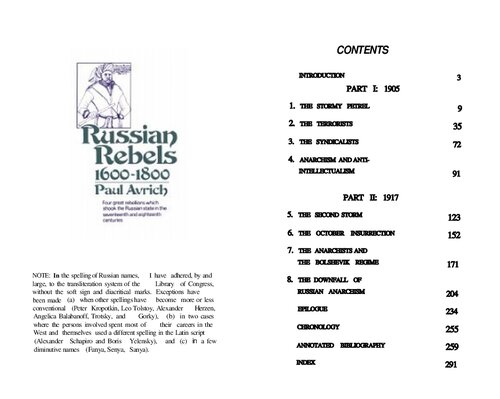 Russian Rebels, 1600-1800