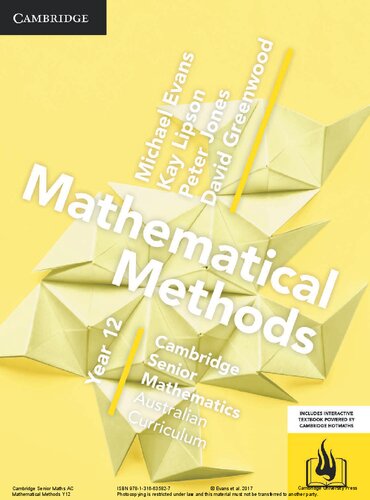 CSM AC Mathematical Methods Year 12
