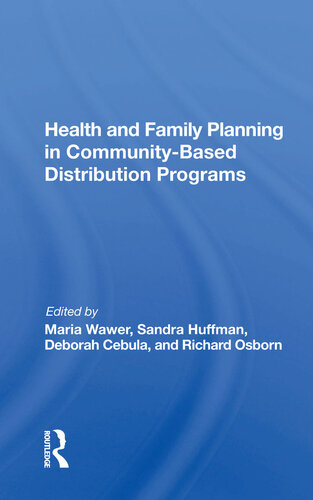 Health And Family Planning In Community-based Distribution Projects