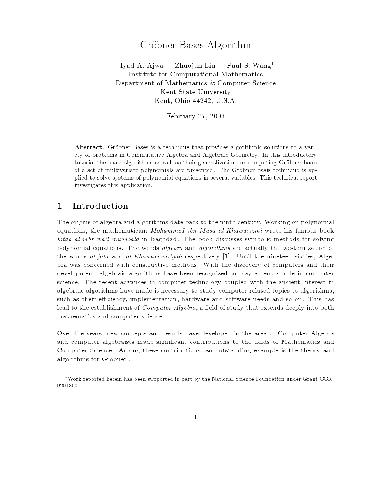 Groebner bases algorithm: an introduction