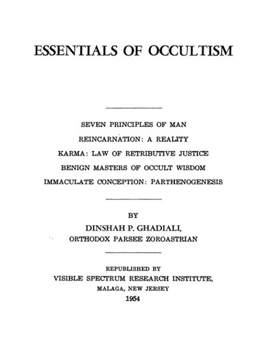 Essentials of Occultism: Seven Principles of Man