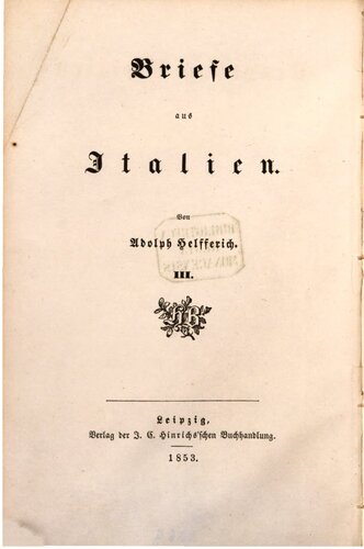 Neapel und Sicilien [Sizilien] im Jahre 1850