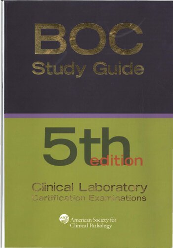 BOC (Board of Certification) Study Guide for Clinical Laboratory Certification Examinations