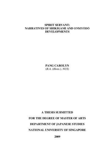 Spirit Servant: Narratives of Shikigami and Onmyodo Developments