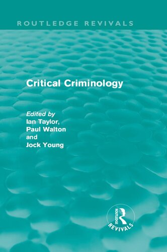 Critical Criminology