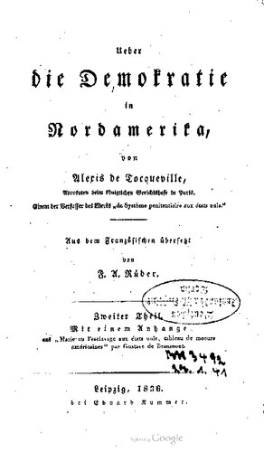 Über die Demokratie in Nordamerika