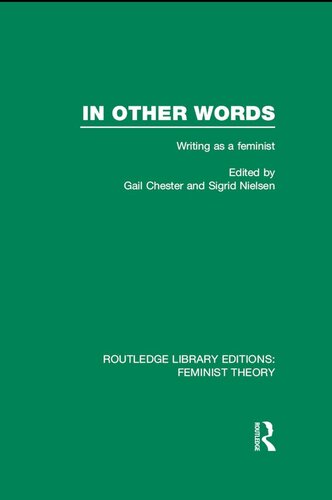 In Other Words: Writing as a Feminist