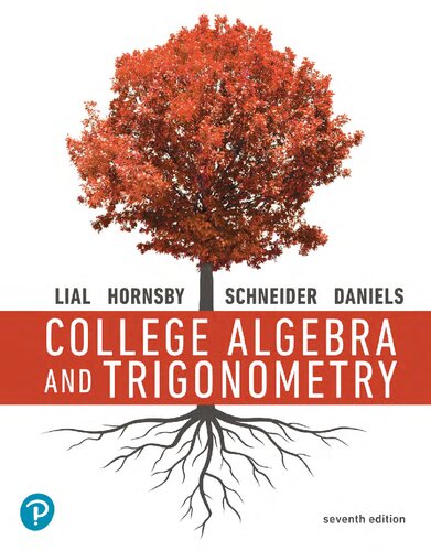 College Algebra and Trigonometry 7th Edition