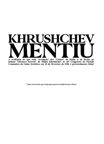 Khrushchev Mentiu