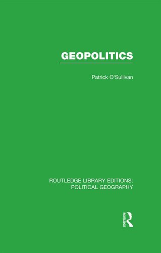 Geopolitics (Routledge Library Editions: Political Geography)