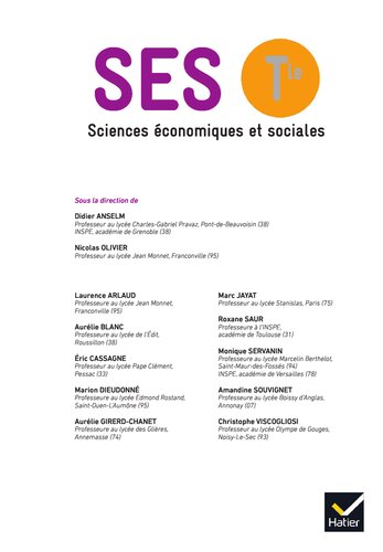 SES Tle - Éd. 2020 - Livre élève