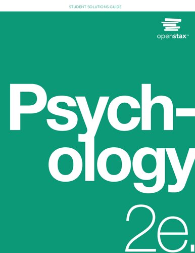 Psychology 2e - Student Solutions Guide