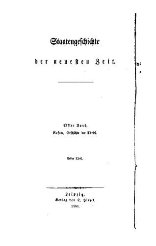 Von der Vertilgung der Janitscharen bis zum Tode Mahmuds II.