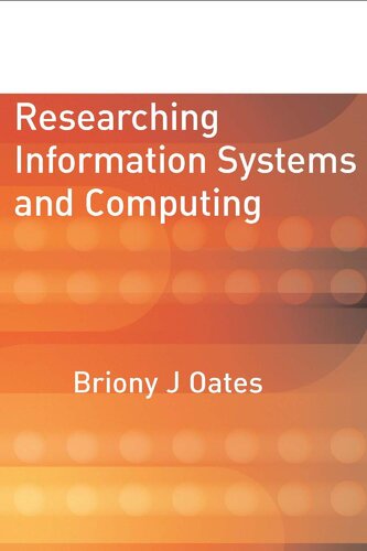 Researching Information Systems and Computing