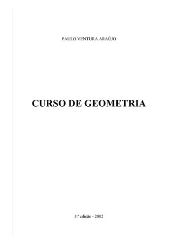 Curso de Geometria